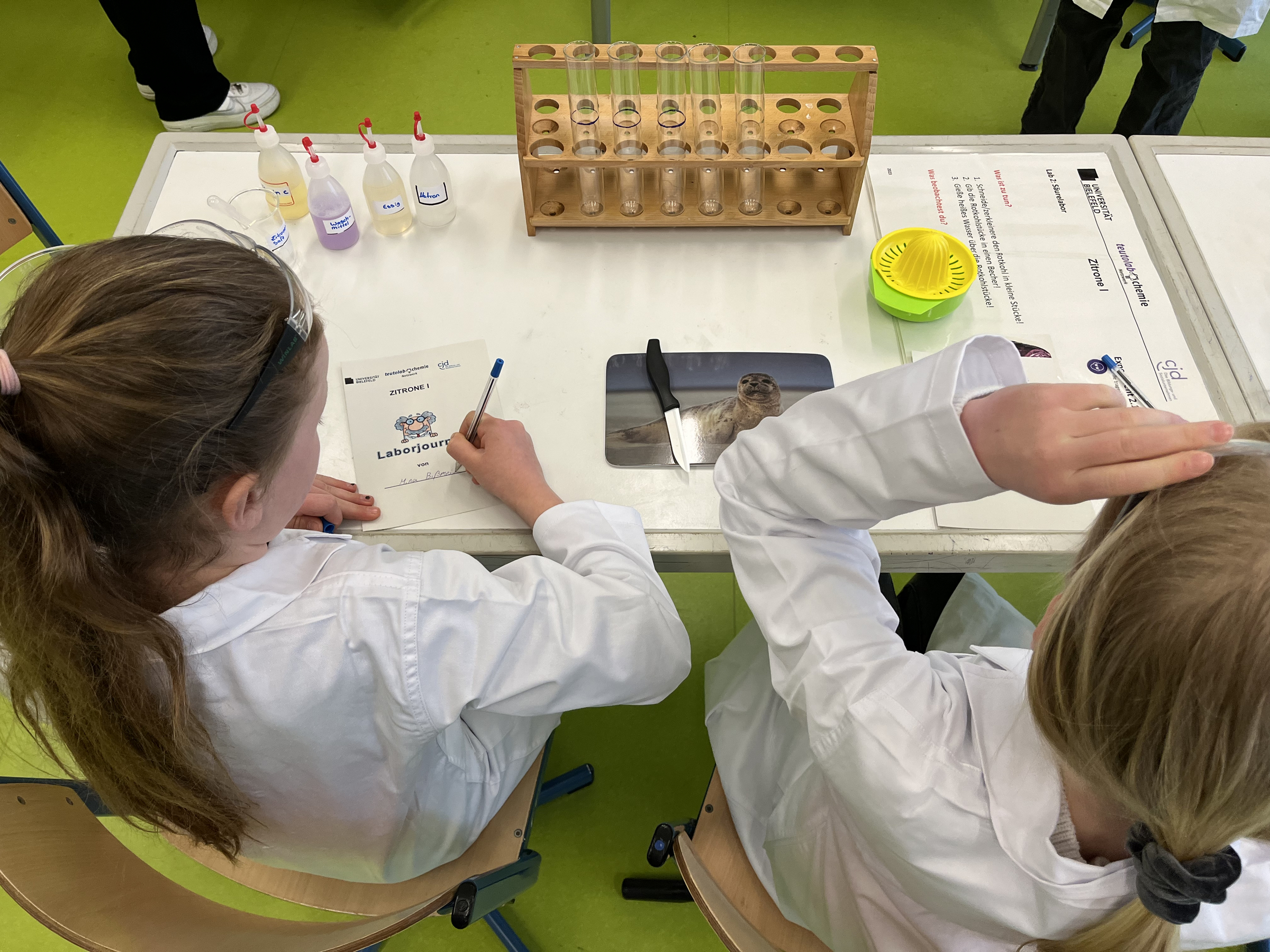 Schüler:innen im Mitmach-Labor