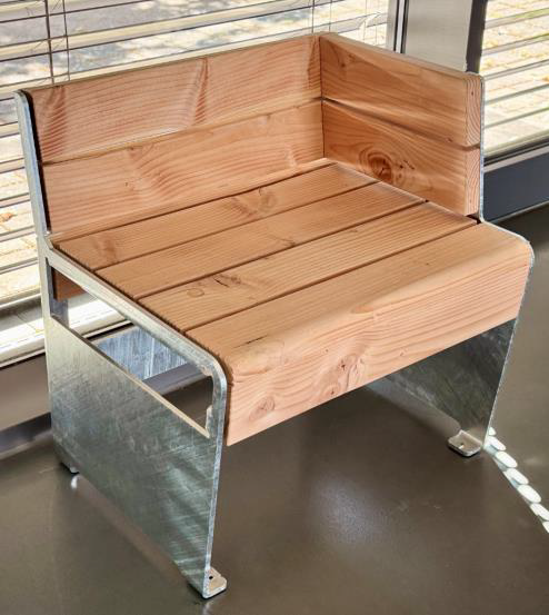 Rücken niedrig Lehne links